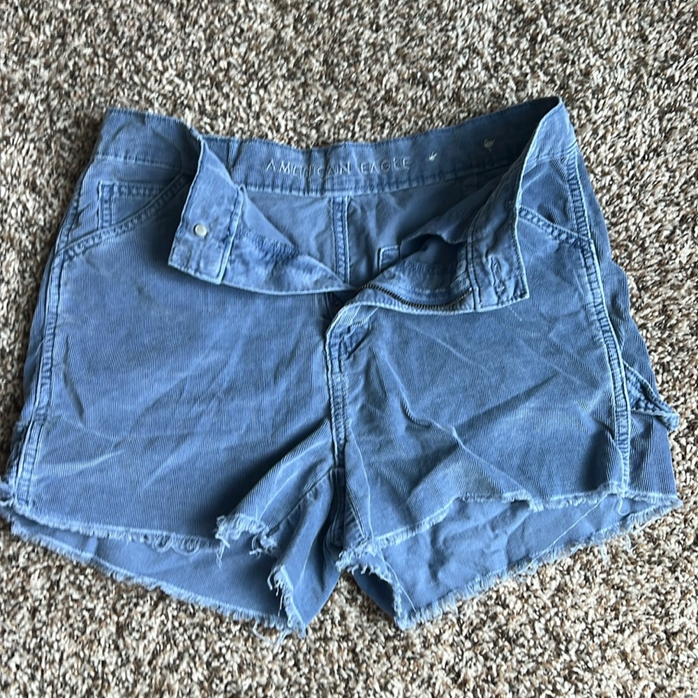 American eagle blue soft corduroy short